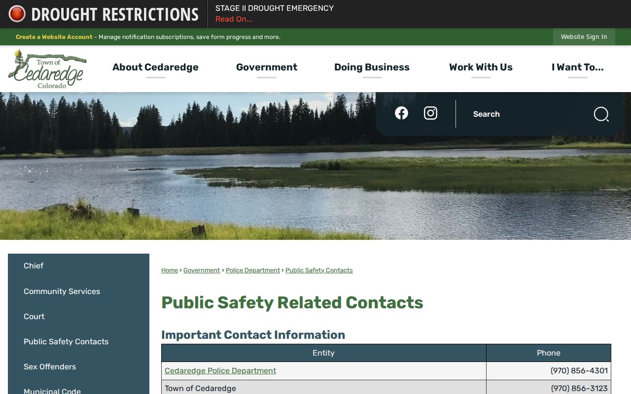 Delta County most wanted official public safety contact matrix